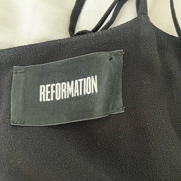 Reformation black midi dress EUC size 4 - Picture 7 of 7